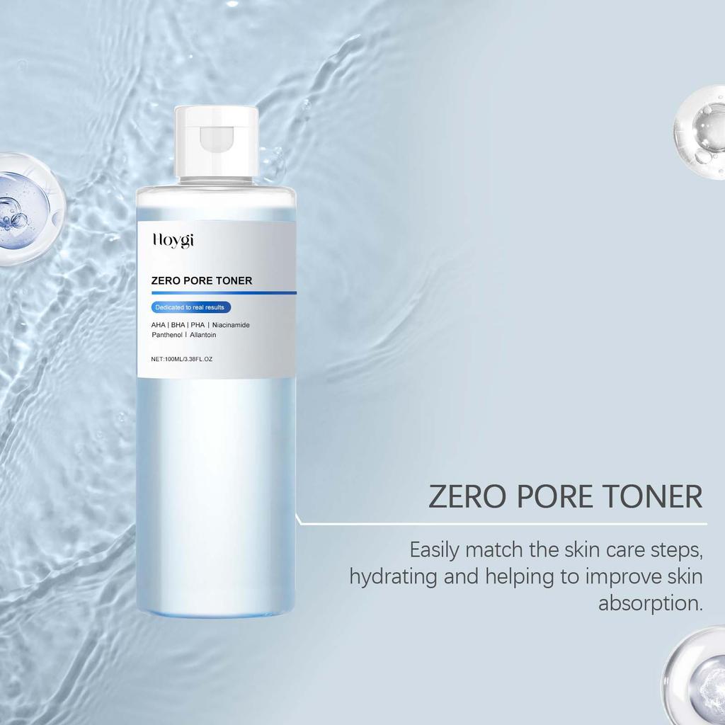 Exfoliating Hydrating Toner Moisturizing Smoothing Brighten Skin Pore Refining Improve Dry Skin Zero Pore Toner Soothing Formula