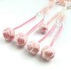 WONDERFUL LOTUS Myorenka Myorenka Soka Gakkai Prayer Beads SGI Prayer Beads for Women and PC Pink Pearl with Acrylic Crystal Temari Tassel Children,