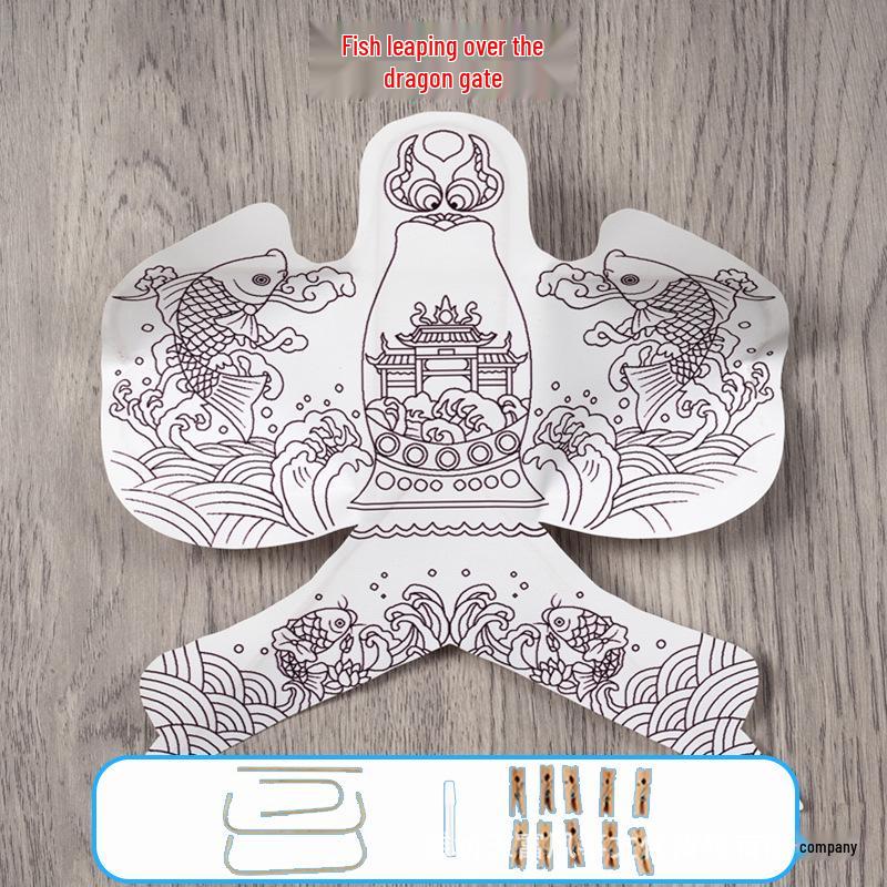 DIY Parent-Child Handmade Weifang Paper Kite Kit - Traditional Sha Yan Style Doodle