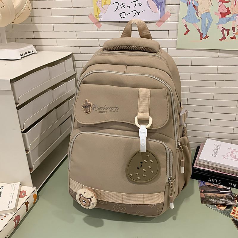 Großer Nylon-Rucksack im Bärenstil mit atmungsaktivem Design für Schule und Universität