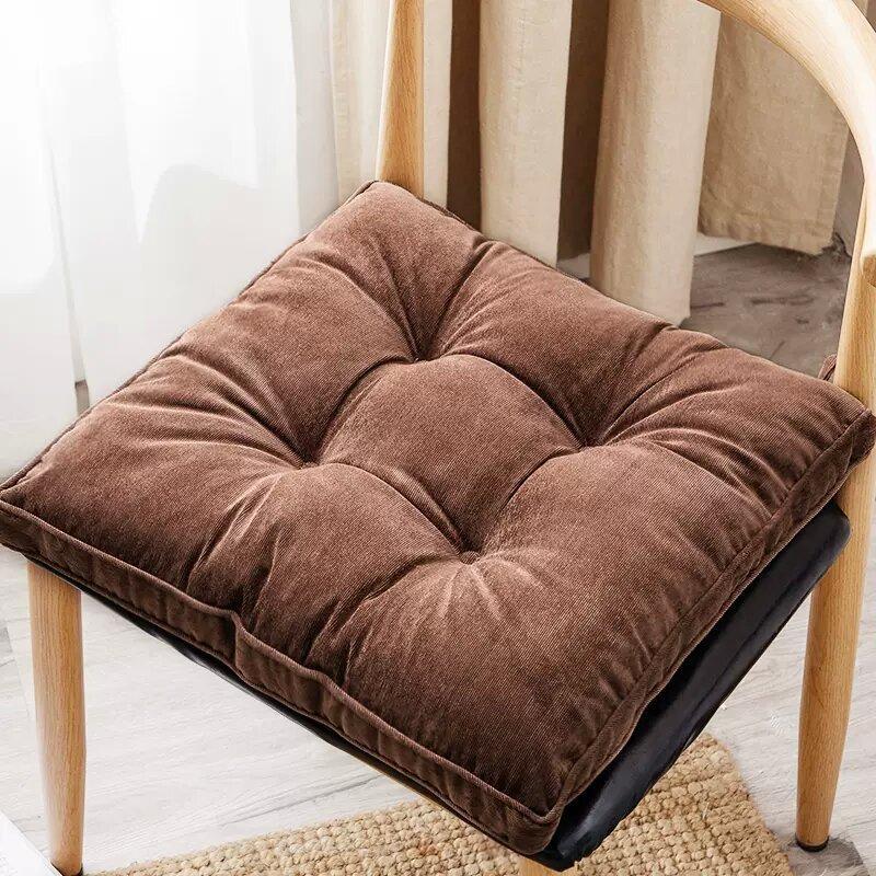 Corduroy Chair Cushion, Thickened Dining Chair Cushion, Square Cushion, Round Cushion, Tatami Mat Cushion