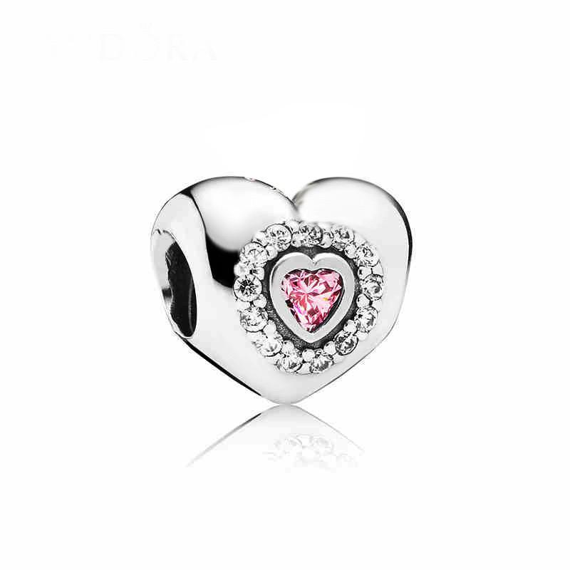 Hollow Out Shiny 925 Silver Snowflake Love Tree Charm Fitting Bead Suitable For Original Bracelet DIY Women's Gift Jewelry
