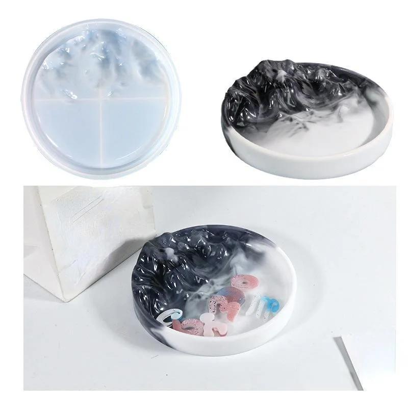 

1шт креативный лоток силиконовая форма нестандартный лоток для хранения гипс эпоксидная смола ремесла литейная форма 1