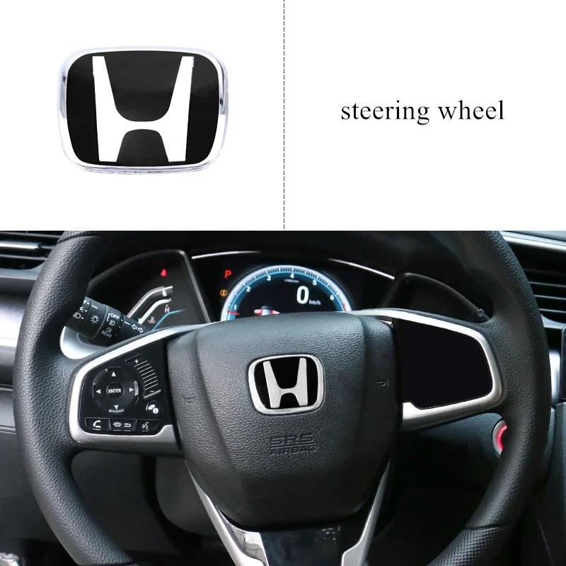

Car Logo Badge Front Grille Trunk Steering Wheel Decoration Accessories For Honda Fit GK5 HRV Vezel Accord Civic Cars Emblem 2018-2022Accord Fuel