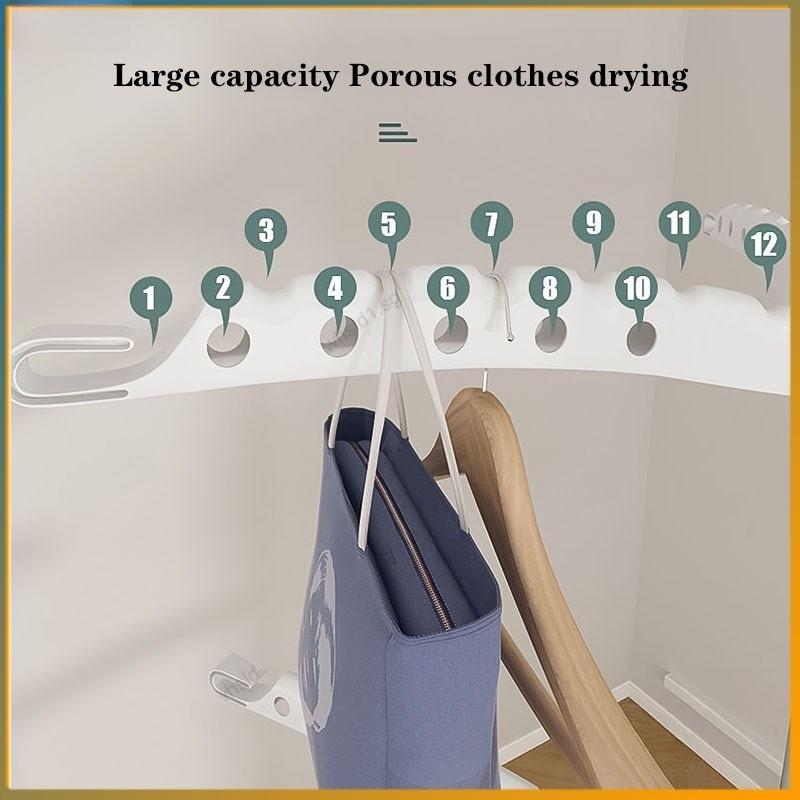 Haushalt Faltbarer Bodenwäscheständer Multifunktionaler Innenbalkon-Wäscheständer Abnehmbarer Baby-Kinder-Kleiderbügel