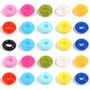100 Stück/Los Elastische Silikonkautschuk-Stopperringe Bunte Runde Positionierungsperlen Für DIY-Charms Armband Halskette Schmuckherstellung