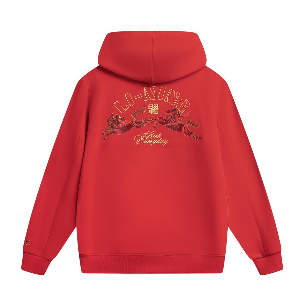 Li Ning Sports Trend Series Hooded Letter Pattern Embroidered Sweatshirt Men sweatshirt AWDW111-2