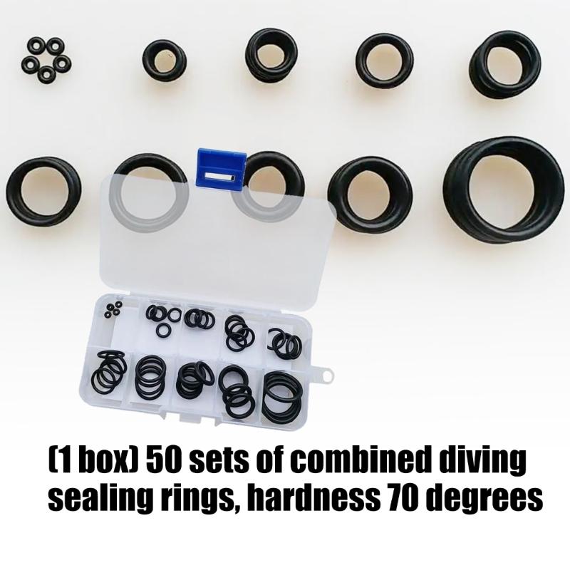 Assorted Scubas Sealing Rings Hardness Waterproof Gaskets for Diving Gear Accessories and Pool Equipment