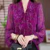 2026 Trendy Plus Size Lace-Up Floral Shirt - Korean Style Spring Fashion