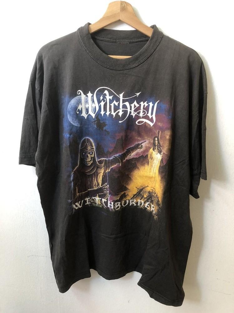 Vtg 90s Black Metal Witchery Band black short sleeve tee  QT2303 Unisex T-Shirt XXXXL