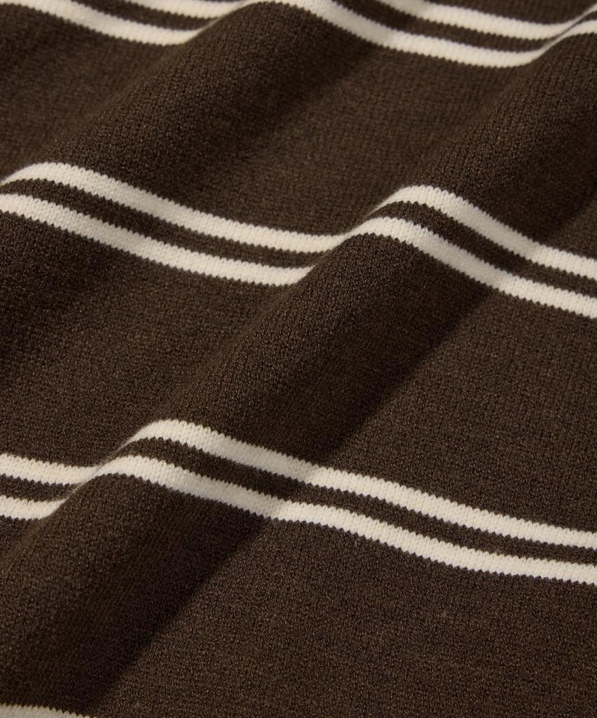 Nod You Minimal Signature Stripe Soft Knit [Brown]