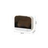 Wall Mounted Soap Holder with Drainage Tray Space Saving Design Compact Bathroom Soap Dish Organizer for Shower Sink