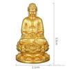 Statue en Cuivre Pur Bénie par Bouddha de Shakyamuni Manjushri Bouddha de la Médecine 1 pouce, Petite Statue de Bouddha pour Offrande 1 Pièce