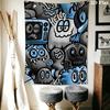Dark Monster Cartoon Carnival Pattern Home Decor Tapestry, Wall Hanging, Decorative RV Wall Cloth.NGT0928047