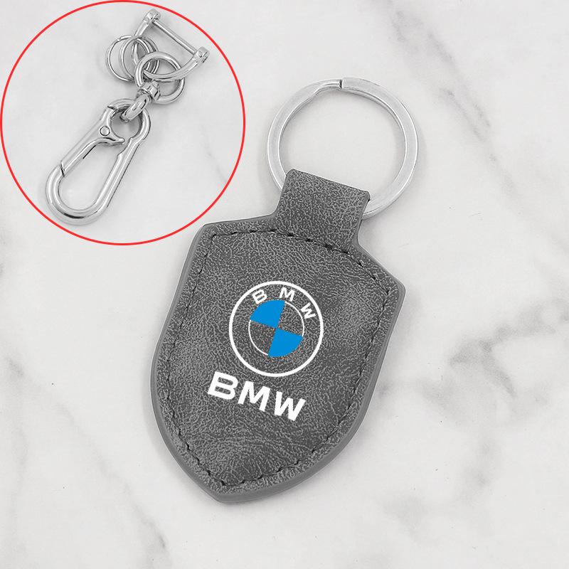BMW 4 Series Keychain: Carbon Fiber Leather Pendant for 425i, 430i, 428i