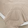 Microfibre Reversible Comforter, Double (Subtle Beige & Walnut Brown, 200 GSM), 50 TC