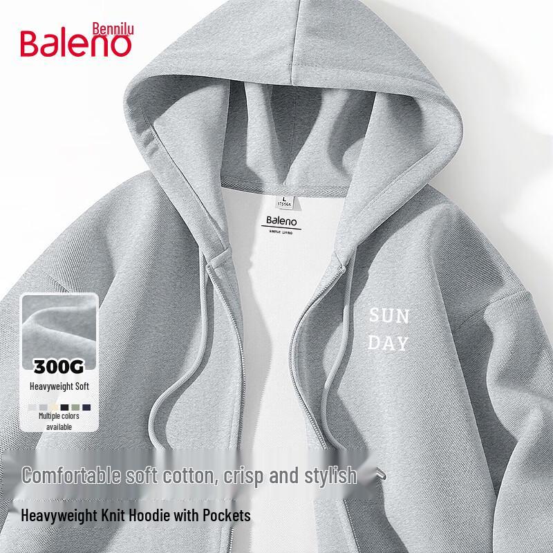 Baleno Men s Heavyweight Hooded Sweatshirt M