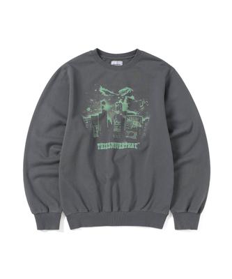 Thisisneverthat Nightmare Crewneck Dark Grey