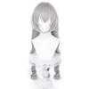 Bronya Cosplay Perücke, Grau, Lang, Hitzebeständig, Perfekt für Schulfeste, Kulturelle Feste, Reiseausstellungen und Fotoshootings, Halloween, und