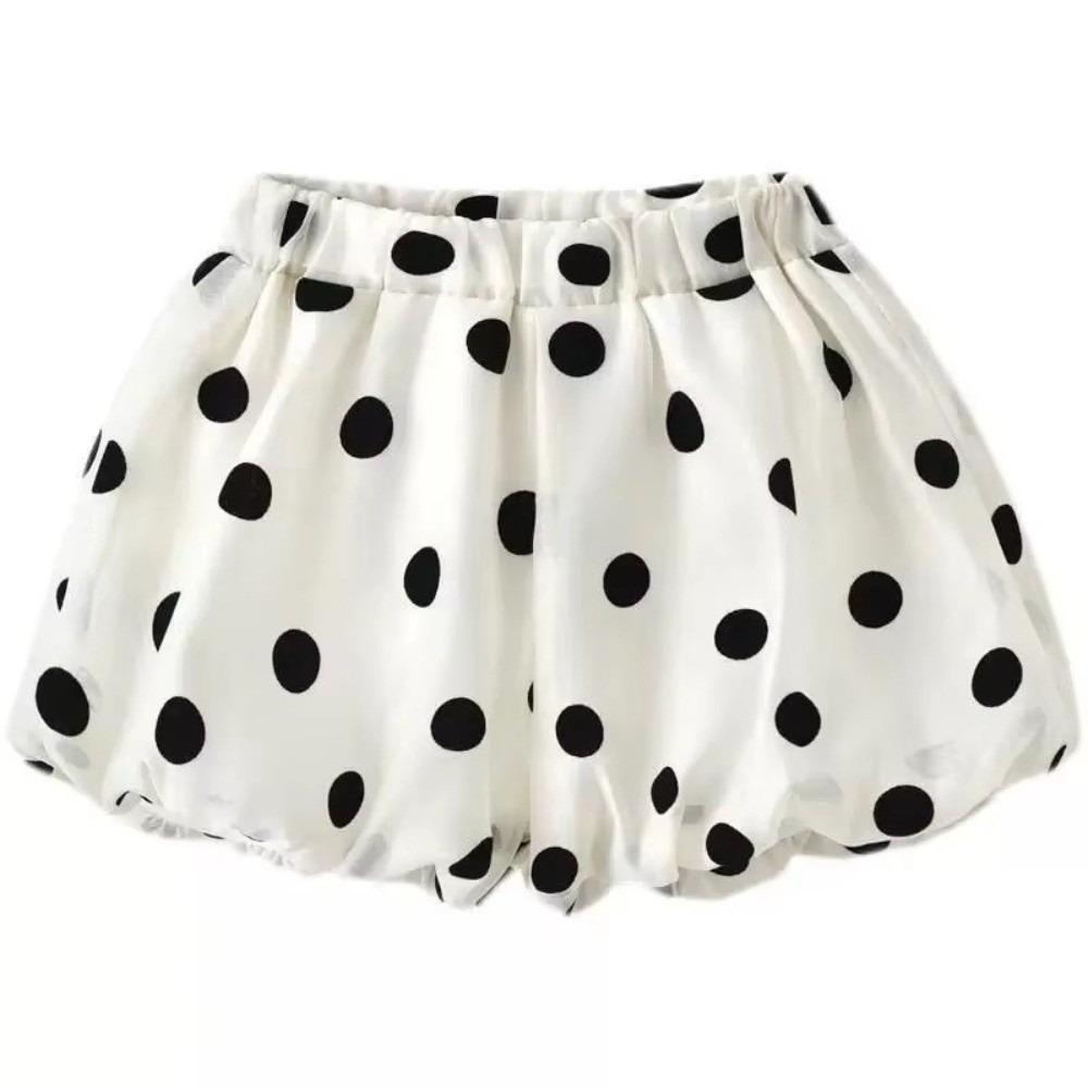 Casual Pants Big Dots Children Cloths Korean Big Dots Bloomer  Baby Girl 90