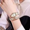 Elegant Design Ladies Watches Unique Snake Shaped Design Bracelet Women's Quartz Wristwatches Best Gift