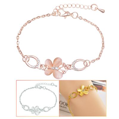 Flower Butterfly Bracelet Simple Women's Small Fragrance Wearing Bracelet Jewelry