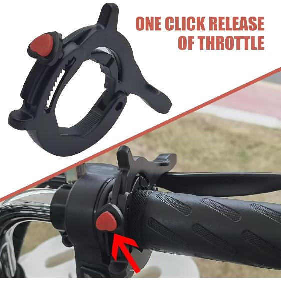 MLY 1 PC Motorcycle Cruise Control Assist, Adjustable Motorcycle Throttle Lock, Non-Slip Throttle Lock Clamp, Universal Throttle Lock Cruise Control