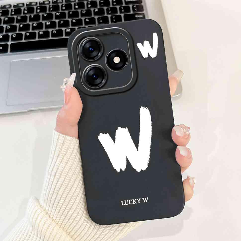 For Realme Note 50 Case RMX3834 Cute A-Z Letters Cover Soft Silicone Casing For Realme Note 50 Note50 Fundas Capa