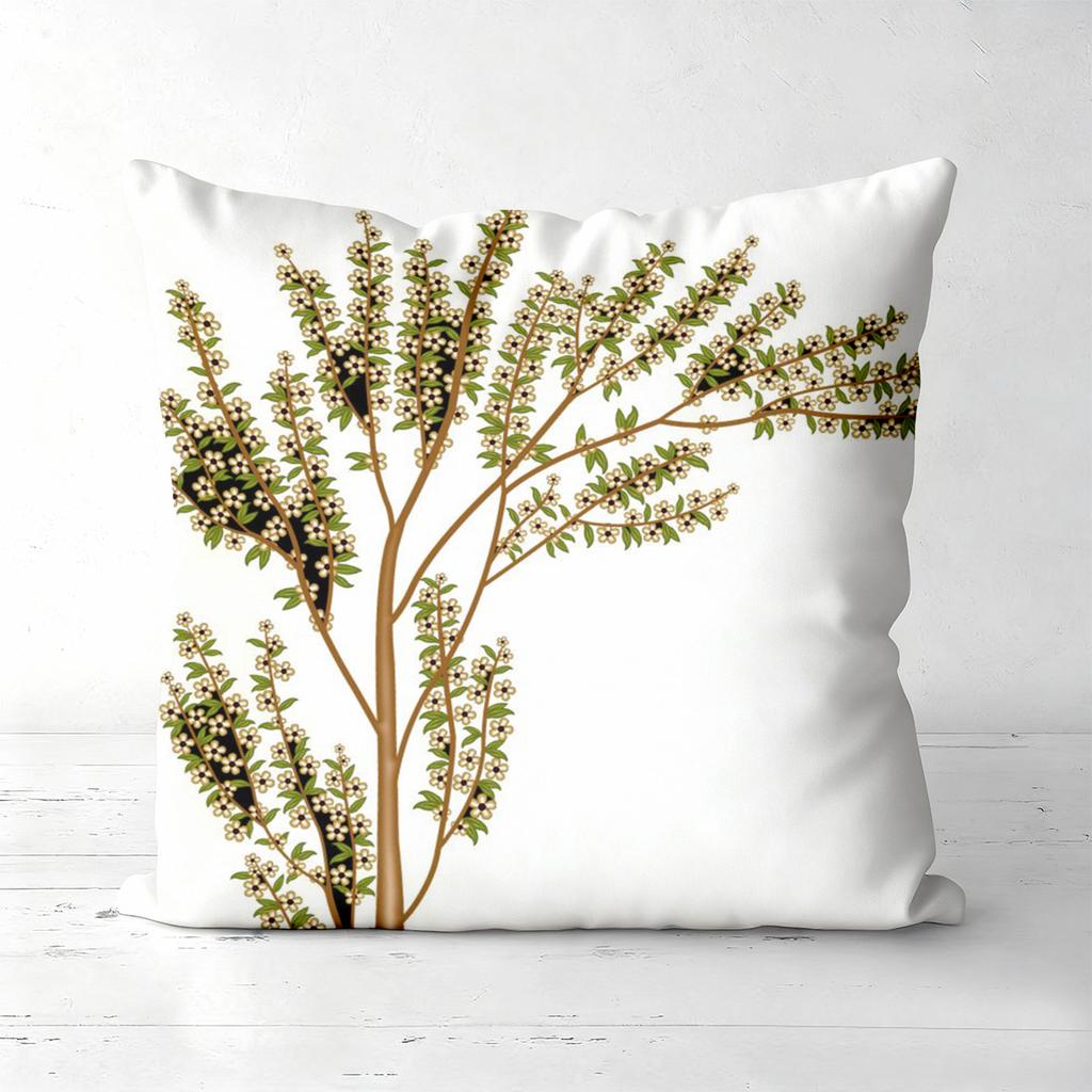 1 Pieces Floral Tree Print Square Throw Pillow Covers Pattern Cushion Cover Suitable For Sofa Bedroom Car Pillow Cover