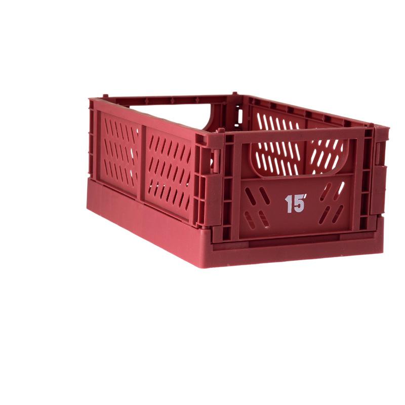 Folding Storage Basket Plastic Folding Storage Box Stationery Cosmetics Stackable Makeup Jewellery Toys Boxes for Storage Box