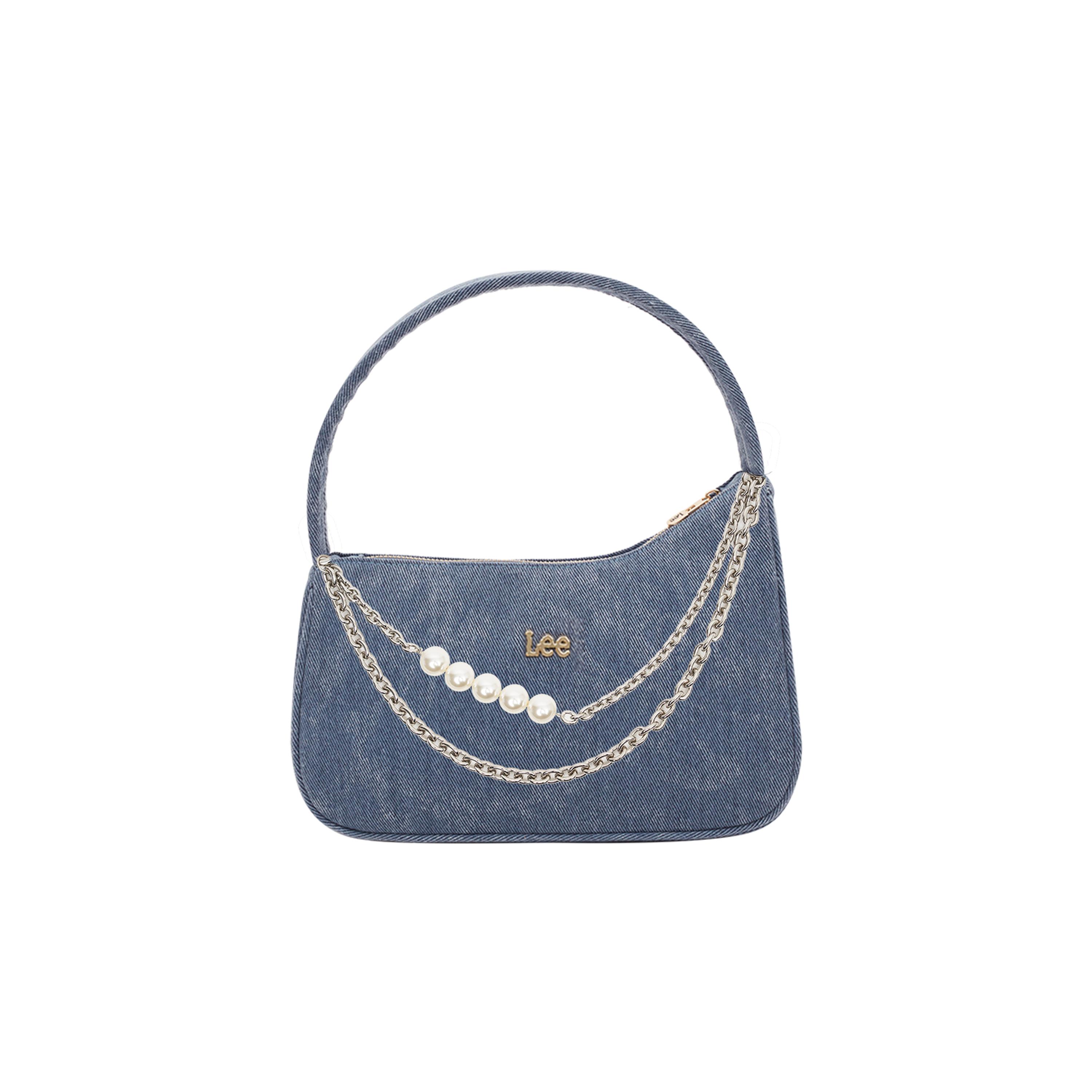 

Новая тканевая портативная сумка через плечо под мышкой Lee, обычная женская, винтажная, выстиранная синяя LE220009M-503 25.9*6.1*20.6CM