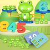 Kids Plastic Frogs Scale Toy For Number Learning Interactive Counting Activity With Colorful Shapes Preschool Education