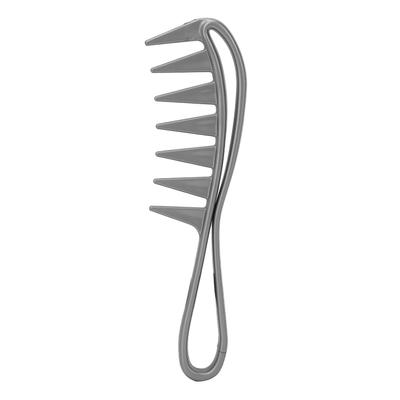 Professional Wide Tooth Hair Detangler AntiStatic Hair Detangling Comb Salon Styling Comb(Gray )