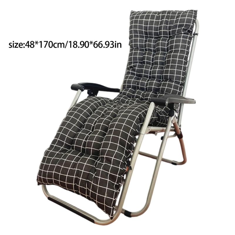 Thickened All Weather Lounges Chair Pad Waterproofs Cotton Polyester Blend Cushions For Chaise Lounges Indoor Outdoor Use