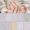 Cyansea Shell Light Flower Nail Art Stickers - Trendy DIY Ten-Sheet Set