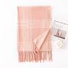 Scarf Winter Thickened New Style Plaid Women's Versatile Tassel Fashion Warm Scarf Comfortable Imitation Cashmere Scarf