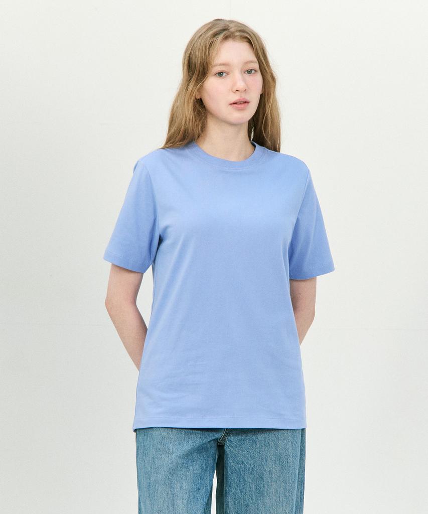 BASIC HOUSE Uni 20-Count Cotton Regular Fit Short Sleeve T-Shirt (5 Colors) Lats0115