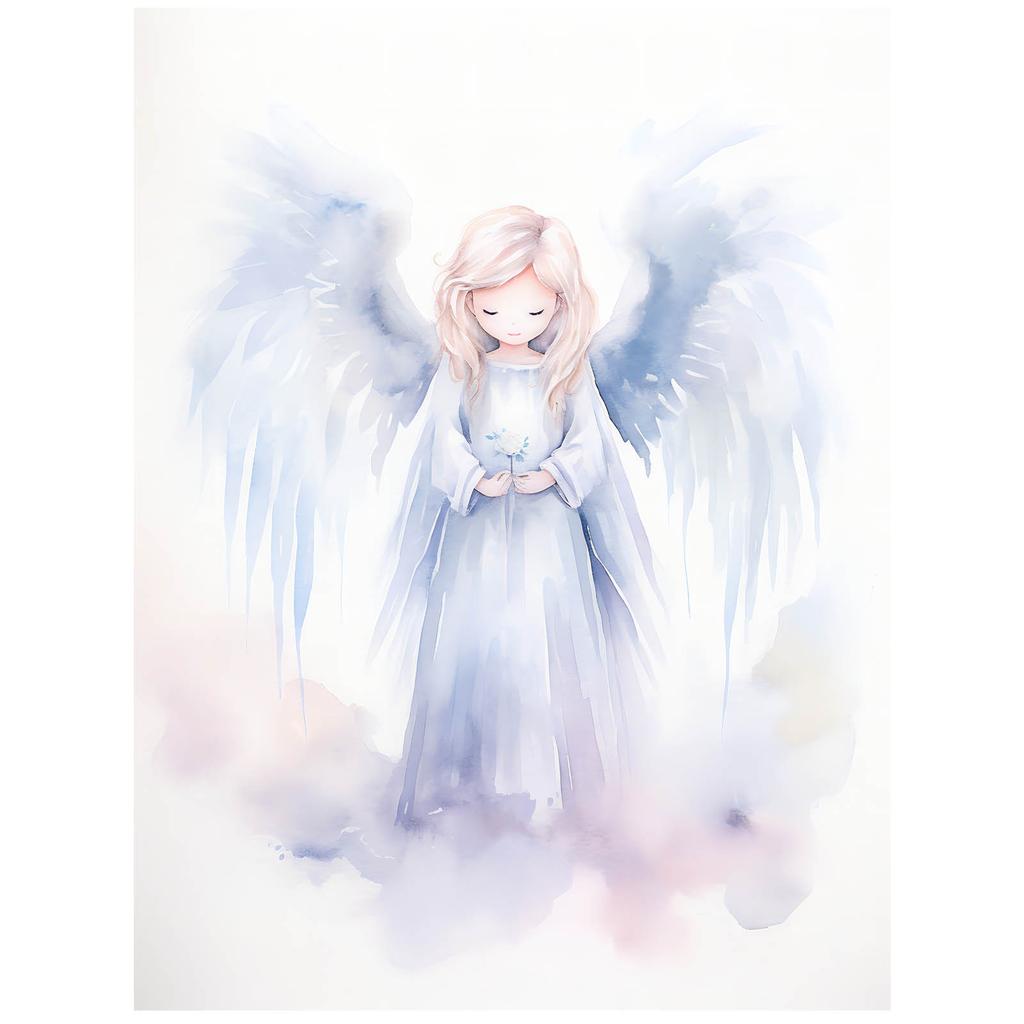 Radość Anioła Radość Anioła, 30X40 Cm, Rama Drewniana Ciemny Brąz, Papier Matowy 230 Gsm