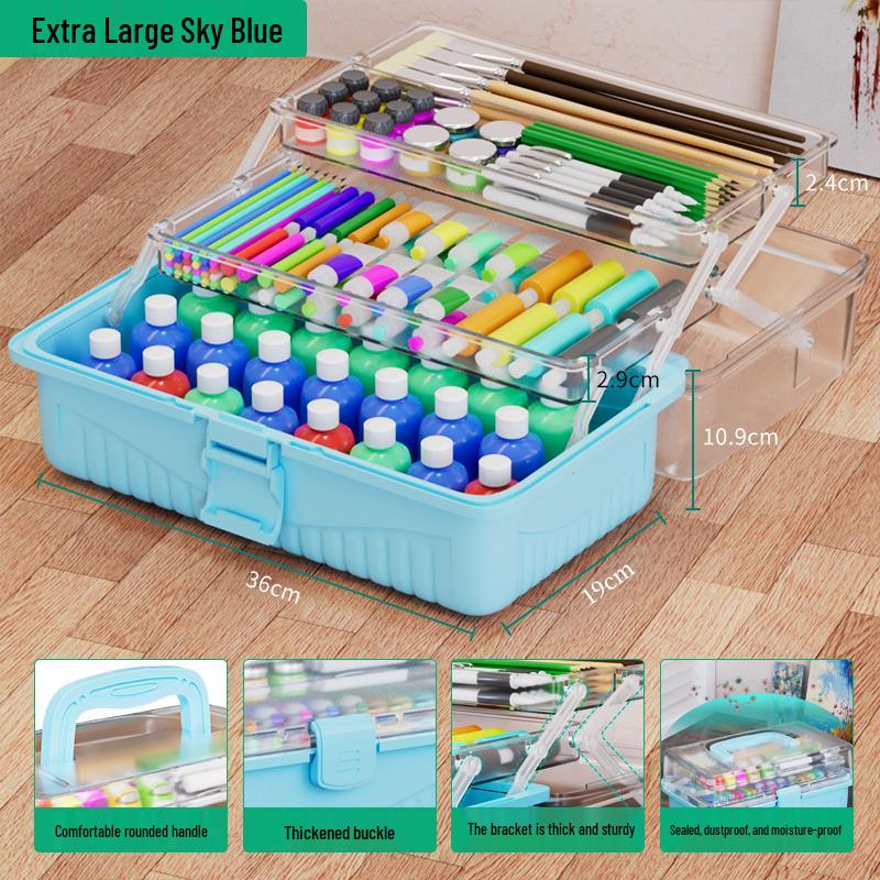 

Набор инструментов студента-художника: Многофункциональный прозрачный ящик для хранения кистей и каллиграфии