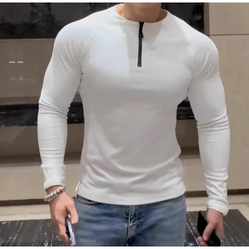 Men S Slim Fit Long Sleeve Fleece Lined T Shirt For Winter Sports