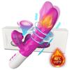 Rabbit Thrusting Vibrators Female Sex Toys For Women Clitoris Sucker Stimulator Heating Dildos Goods For Adults Sucking Machine