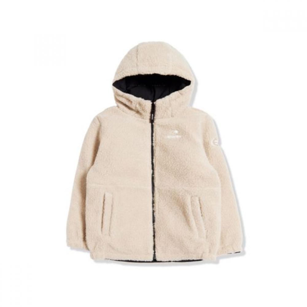 

[eider] Kids Pop On Allo Reversible Fleece Duck Down Jacket Juw22596e2 Beige/120