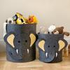 Large Capacity Cartoon Felt Storage Basket Jumbo Organizer