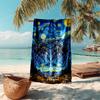 1PC Custom Name Tarantulas Starry Night Beach Towel Highly Absorbent And Sand-Resistant Towel for Swimming, Pool, Yoga, And Travel Lightweight