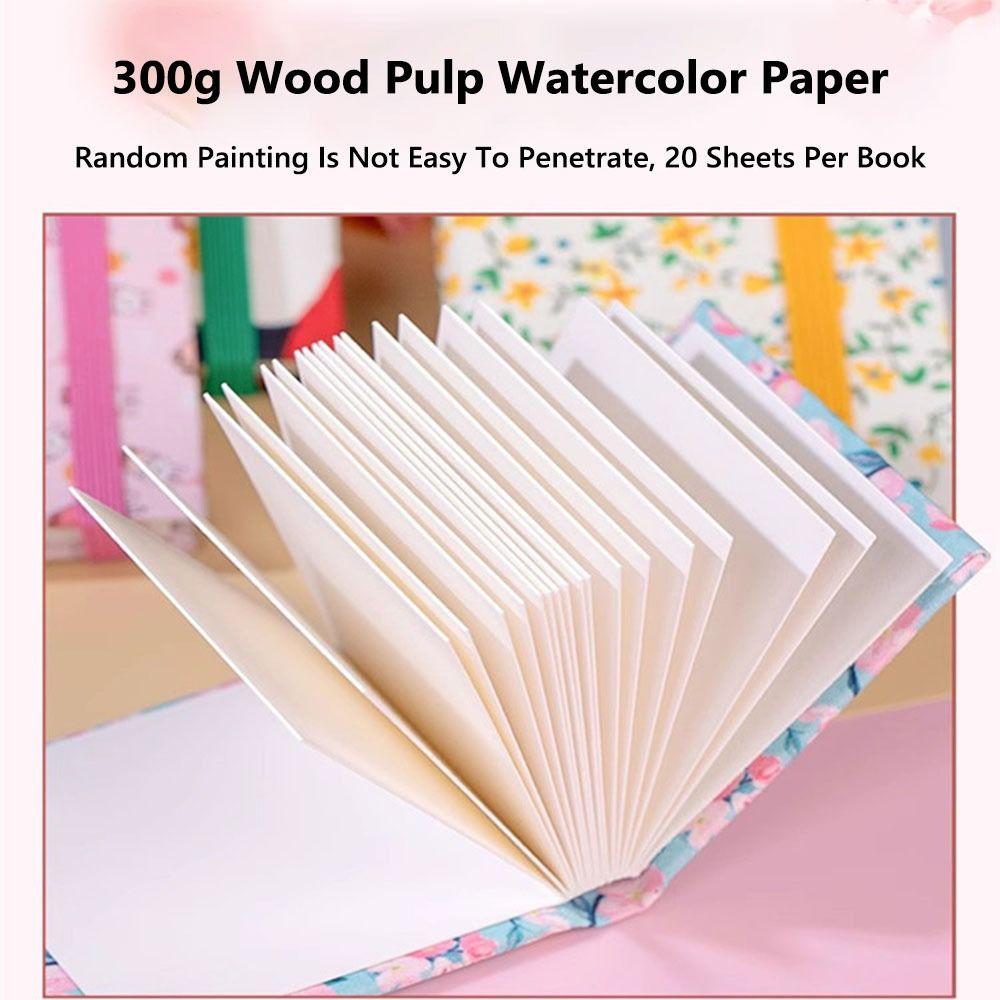 Livro de Pintura em Aquarela Quadrado Mini Caderno de Esboço de Bolso Novo Bloco de Notas de Pintura Artística Viagem