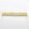 6pcs13 * 160MM Double Row Rhinestone Gold And Silver Decorative Chain/bikini Connecting Buckle For Shoulder Strap Clothing Acces
