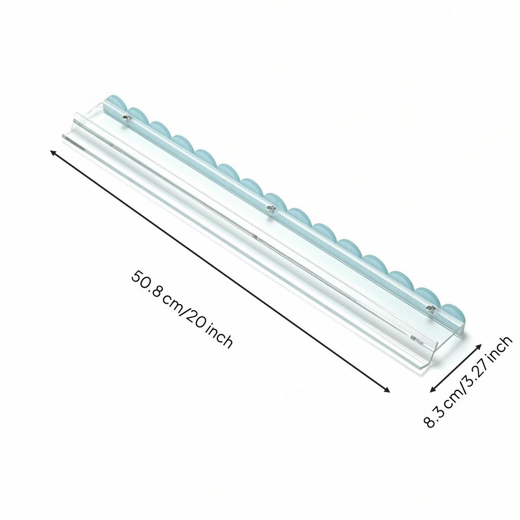Mahjong Tile Rack with Edge Transparent Game Accessory