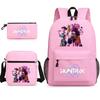 Girls Backpack College Style Large Capacity Lightweight Travel Backpack  Bag Three-Piece Set