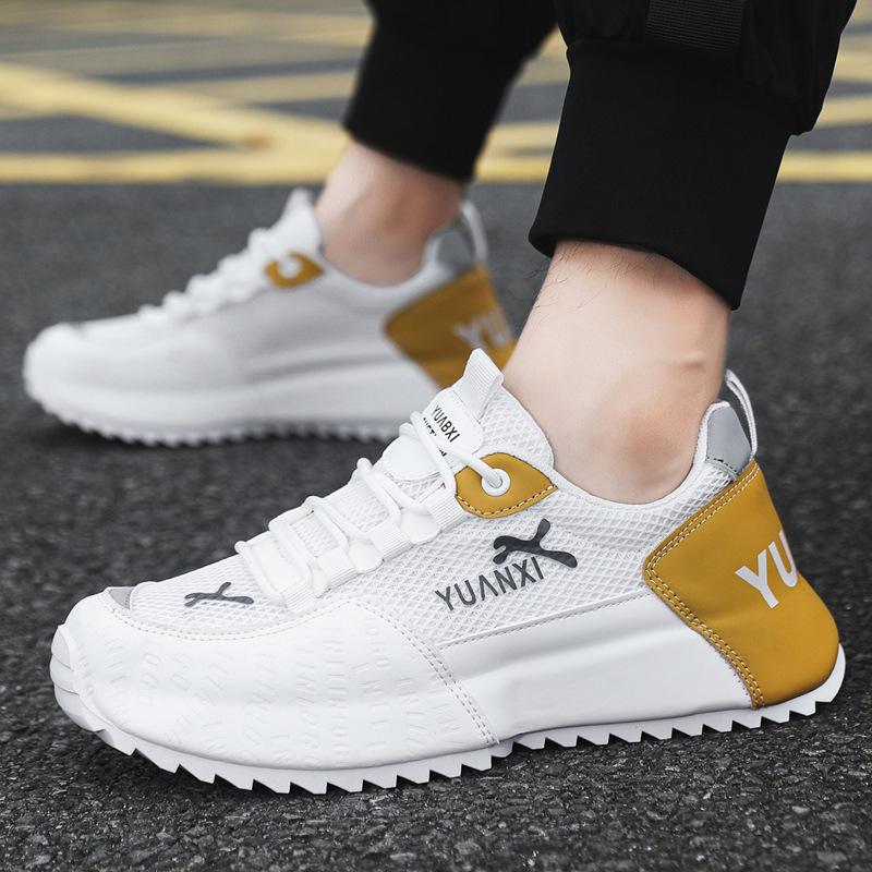 

Fashion Autumn Men s Casual Sports Shoes 2025 Breathable Non Slip Internal Height Outdoor Fashion Sneakers Platform Zapatos Para Hombre 39 белый