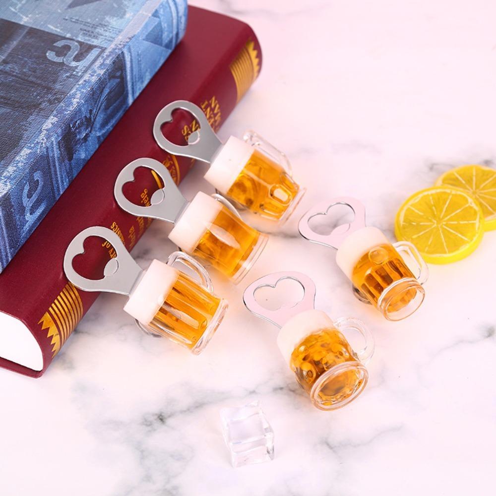 Yellow Beer Bottle Opener Zinc Alloy Beer Glass Opener Practical Bottle Opener